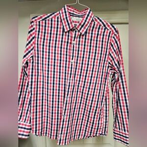 Men's M Hawker Rye Red and Blue Checkered Shirt